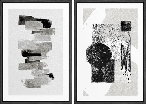 Miniatura 75 de MUDECOR Lienzo enmarcado para pared, bosque brumoso, reflejos, paisaje tranquilo, ilustraciones modernas, arte decorativo, bohemio, tranquilo/zen