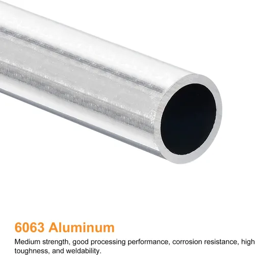 Miniatura 19 de uxcell Tubo Redondo de Aluminio 6063, 10 mm DE 6 mm DI 200 mm Longitud Tubo para Proyectos de Industria DIY, 2 Piezas
