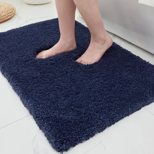 Miniatura 40 de ILANGO Alfombras de Baño Beige 32" × 20" Antideslizantes y Súper Absorbentes Extra Gruesas Suaves, Alfombra de Baño Lavable para Piso, Alfombra