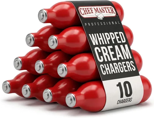 Cargadores de crema batida Chef Master, paquete de 10