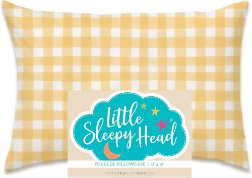 Miniatura 50 de Little Sleepy Head Funda de almohada para niños pequeños, 100% algodón y funda de almohada hipoalergénica para almohada de niños pequeños, funda