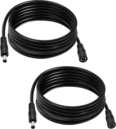 Miniatura 11 de Cable de extensión macho a hembra de 1 pie DC5.0.197 x 0.098 in, 19 V 24 V, cable de extensión macho a hembra, conector DC5525 de alimentación