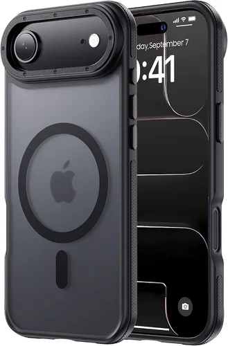Miniatura 138 de Tigowos Magnetic Guardian - Funda diseñada para iPhone 11 Pro [probada en caídas de grado de 10 pies y compatible con MagSafe] Funda delgada Negro