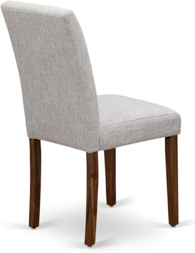 Miniatura 12 de East West Furniture F3AB5-N35 - Juego de mesa de comedor de 5 piezas, incluye una mesa de cocina redonda con pedestal y 4 sillas de comedor Parsons