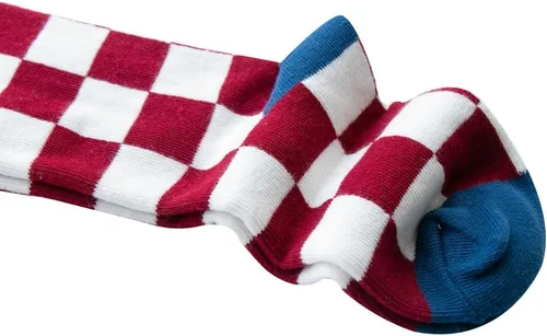 Miniatura 4 de Calcetines tobilleros de algodón a cuadros para niñas y niños pequeños unisex