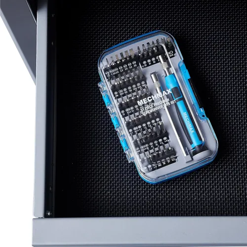 Miniatura 9 de MECHMAX - Juego de destornilladores magnéticos de precisión de 51 piezas, kit de herramientas de reparación electrónica con estrella de seguridad