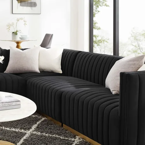 Miniatura 9 de Modway Conjure Seccional, Oro Negro
