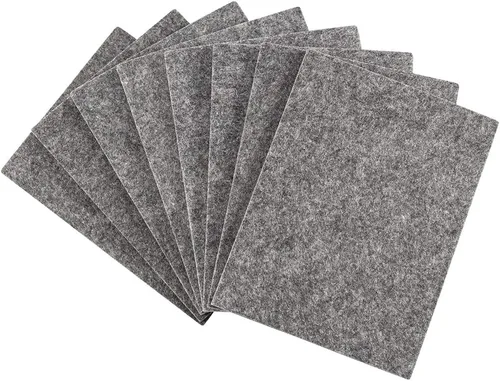 Miniatura 10 de SoftTouch Hoja de fieltro autoadhesiva para muebles para superficies duras para cortar en cualquier forma (paquete de 2) - Marrón nogal, hojas