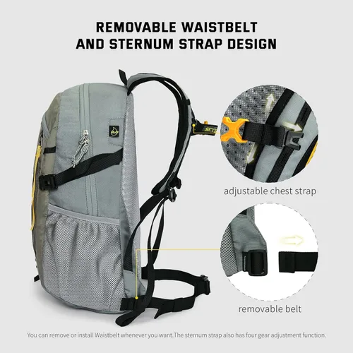 Miniatura 4 de SKYSPER Mochila pequeña para senderismo, 20L, mochila ligera de viaje para senderismo y día a día para mujeres y hombres Lantc20-celadongreen