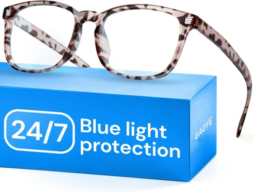 Miniatura 21 de Gaoye - Gafas de luz azul para computadora y juegos - Lentes anti rayos UV, resistentes a los arañazos y ajuste cómodo 2 negro y gris transparente