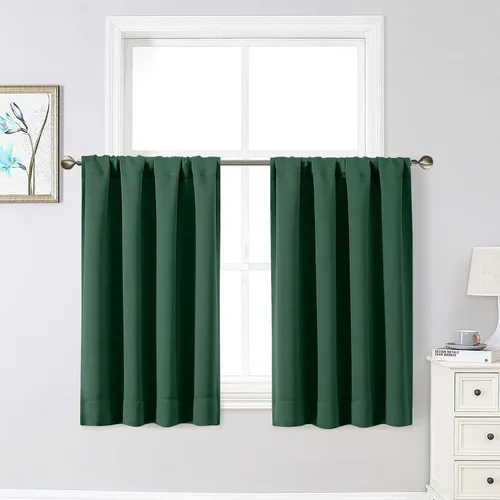 Miniatura 119 de Cortinas opacas para dormitorio, sala de estar, juego de 2 paneles de 54 pulgadas de largo, cortinas de oscurecimiento de habitación con aislamiento