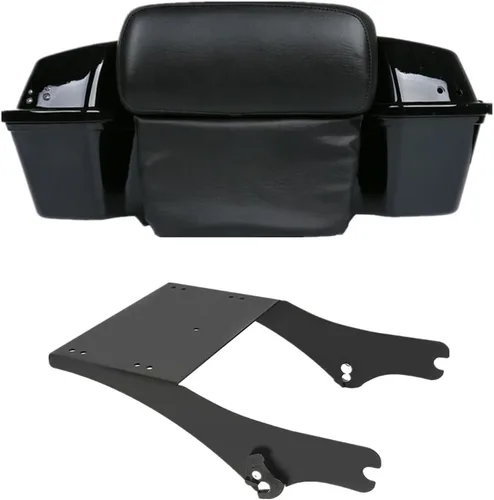 Miniatura 9 de XFMT Tronco de afeitar de 5.5 pulgadas con almohadilla de respaldo para Harley Touring Road King Street Glide Road Glide Electra Glide 1997-2013