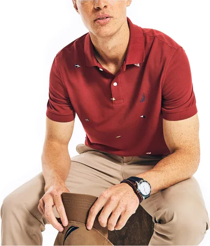 Miniatura 2 de Nautica Polo de cubierta con estampado de ajuste clásico para hombre