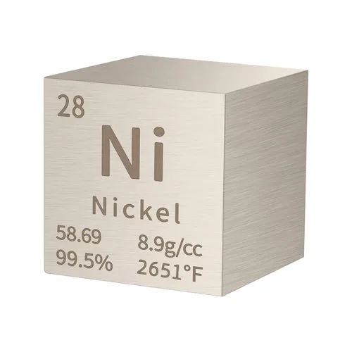 Cubo de Níquel Cubo Metálico de Densidad Cubo de Elemento de Metal Puro de Alta Densidad para Colecciones de Elementos Experimento de Laboratorio