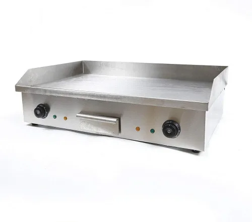 Máquina eléctrica de parrilla de plancha, 28.7 in 4400W Plancha eléctrica comercial para encimera de cocina, placa de cocina de acero inoxidable,