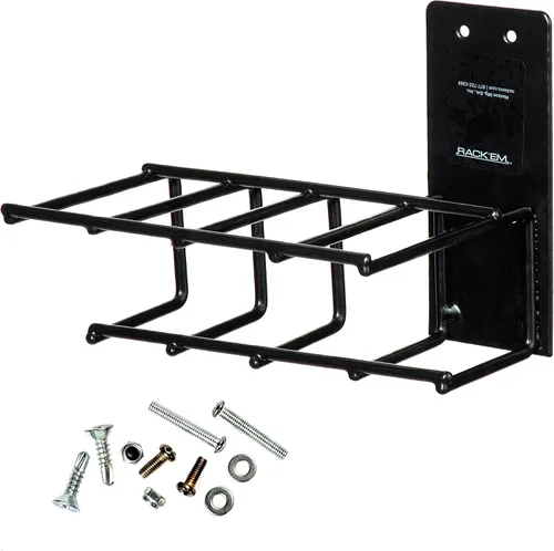 Miniatura 3 de Rack'em Bastidores para armas de montaje en pared, estante seguro para pistolas, ganchos de almacenamiento para armas de fuego para interiores