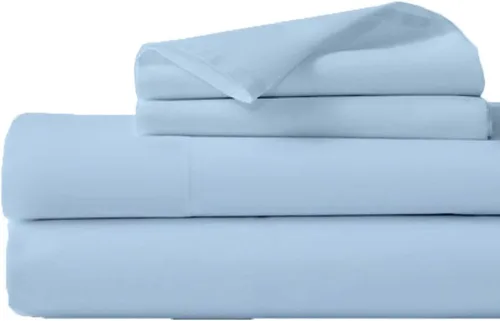 Miniatura 14 de Sábanas de algodón egipcio de 600 hilos - Sábanas refrescantes de lujo tamaño individual - Sábanas de algodón suave tejido satinado - Bolsillo