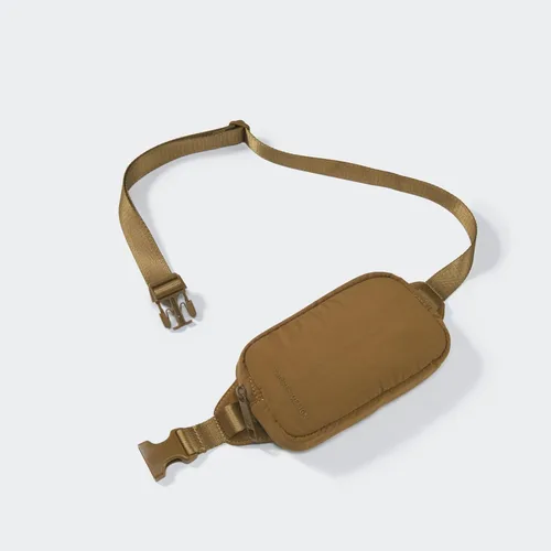 Miniatura 2 de Mini riñonera Pander impermeable de 0.7 litros, cangurera para todas partes para mujeres y hombres., Marrón, Sólido