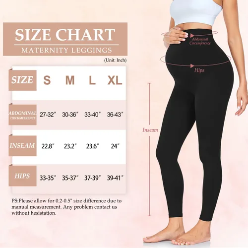 Miniatura 5 de lilisilk Leggings de maternidad sobre el vientre, pantalones de yoga de maternidad de cintura alta para mujer, leggings de embarazo para mujer