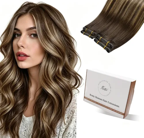 Miniatura 13 de Hetto - Extensiones de cabello humano real para coser, color negro azabache, #1, 12 pulgadas, 2.47 onzas Adhesivo suave, fuerte, uso diario