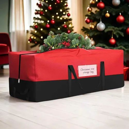 Bolsa de almacenamiento para árbol de Navidad, se adapta a árboles artificiales de hasta 8 pies de alto, bolsa de árbol Oxford 600D resistente con