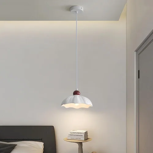 Miniatura 2 de Araña moderna - Lámpara colgante de resina retro para decorar la habitación de los niños, luz colgante moderna blanca ajustable para isla de cocina