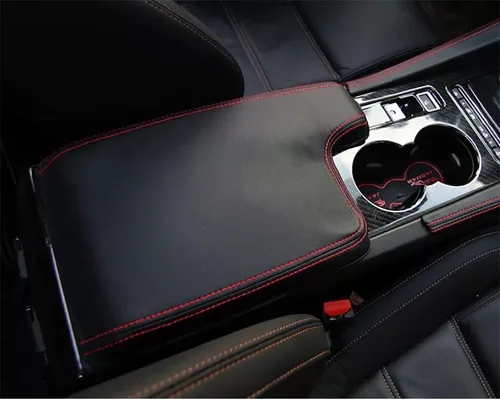 Miniatura 44 de Accesorios interiores personalizados para E-PACE EPACE 2018 2019 2020 2021 2022 2023 piel sintética para consola central reposabrazos cubierta