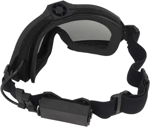 Miniatura 5 de H World Shopping Gafas de Airsoft antivaho con ventilador y lente intercambiable para disparos militares, gafas de seguridad y gafas