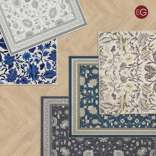 Miniatura 7 de EVERGRACE Alfombras de área para entrada, 2 x 3, de lana sintética, estilo bohemio, floral, para interiores y exteriores, alfombras pequeñas