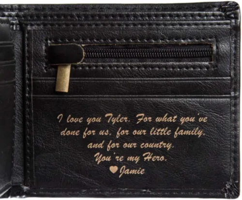 Miniatura 2 de Swanky Badger Cartera personalizada - Cartera plegable (negro básico)