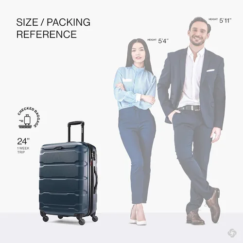 Miniatura 244 de Samsonite Omni PC - Maleta extensible rígida, Negro