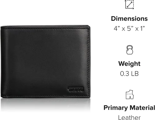 Miniatura 7 de TUMI - Delta Global Cartera extraíble con cerradura de identificación RFID para hombres - Negro, Negro