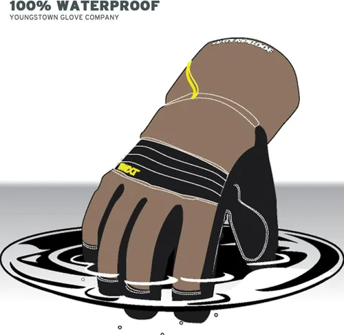 Miniatura 4 de Guantes impermeables de invierno Youngstown XT 7.1 oz, gris y negro
