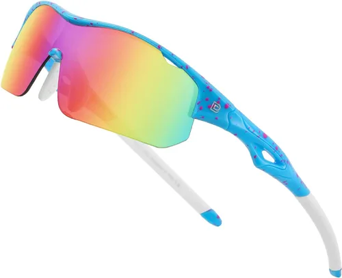 Miniatura 35 de DUCO DK261 - Gafas de sol deportivas de béisbol para jóvenes, con marco TR90 irrompibles, ligeras, para niños y niñas