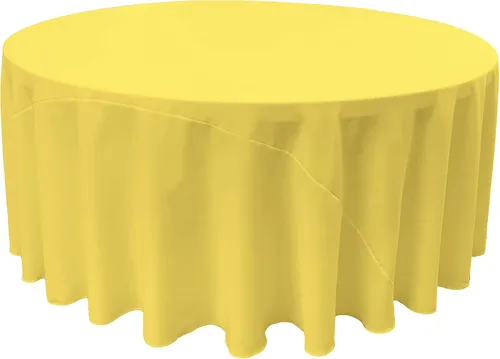 Miniatura 124 de LA Linen - Mantel redondo lavable de popelina de poliéster, resistente a manchas y arrugas, 51", mantel de tela para comedor, cocina, fiesta, Negro