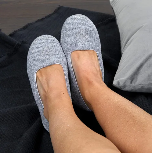 Miniatura 5 de Dearfoams - Rebecca Chenille cerrado espalda con pantuflas anchas