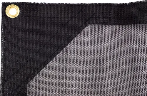 Miniatura 7 de Kotap Lona de malla negra resistente de 8 pies x 10 pies, 6.5 onzas, Artículo: MESH-0810