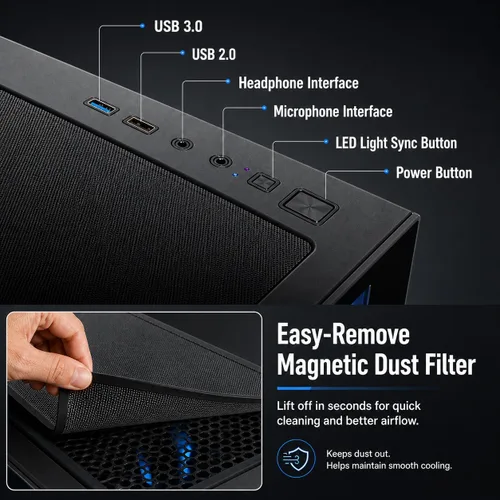 Miniatura 8 de Estación de trabajo de computadora de escritorio para juegos Combo CPU dual – 2 X E5-2697V4 (36 núcleos/72 hilos), RTX 5060, 128 GB DDR4 RAM, 1 TB
