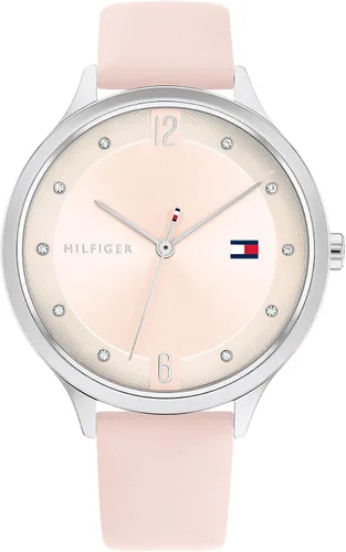 Tommy Hilfiger Reloj de cuarzo de acero inoxidable y correa de cuero para mujer color dorado clavel claro modelo 1782429 Clavel claro dorado Reloj