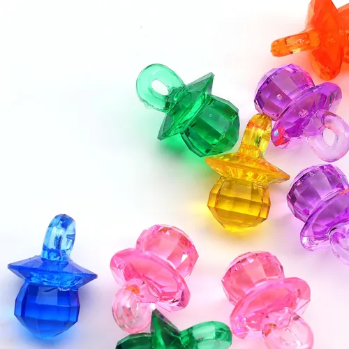 Miniatura 10 de Estrellas de plástico, piedras preciosas y cristales, paquete de 220 piezas (0.9 libras) de relleno de jarrón - Joyas para manualidades - Rocas