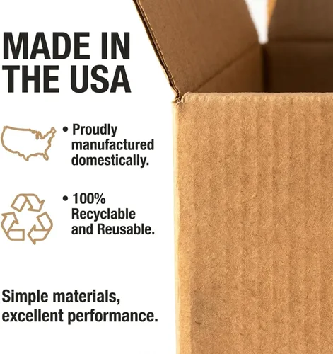 Miniatura 7 de BOX USA Cajas de envío medianas de 12 pulgadas de largo x 9 pulgadas de ancho x 5 pulgadas de alto, paquete de 25 cajas de cartón corrugado