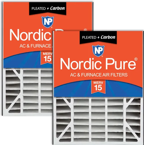 Miniatura 41 de Nordic Pure 20x25x5 (tamaño real: 19 3/4 x 24 1/4 x 4 7/8) Filtro de CA Air Bear MERV 13 Plus Carbon 4 Pack