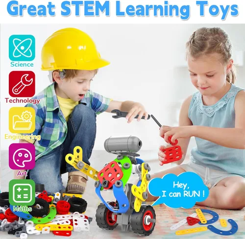 Miniatura 4 de Juguetes eléctricos STEM 10 en 1 para niños de 5, 6, 7, 8, 9 años, regalos de cumpleaños, juguetes educativos de construcción para niños de 4 a 8