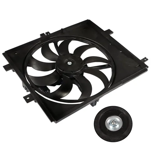 Miniatura 7 de labwork Reemplazo del ventilador de refrigeración del radiador para Nissan Versa 2012-2016 y modelos CVT Negro