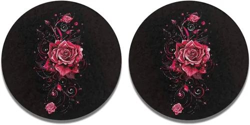 Miniatura 30 de AFPANQZ 250 Years Print Car Coasters for Cup Holders Absorbent Car Accessories 2.8" Car Cup Holder for Women 2 Pack