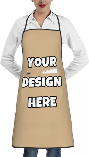 Miniatura 31 de Delantal personalizado con logotipo de imagen, nombre de texto, delantales de cocina personalizados para chef para hombres y mujeres
