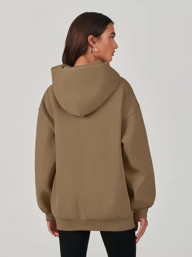 Miniatura 5 de ANRABESS Womens Oversized Hoodies Fleece Sweatshirts Long Sleeve Hooded Pullover Winter Clothes with Pocket