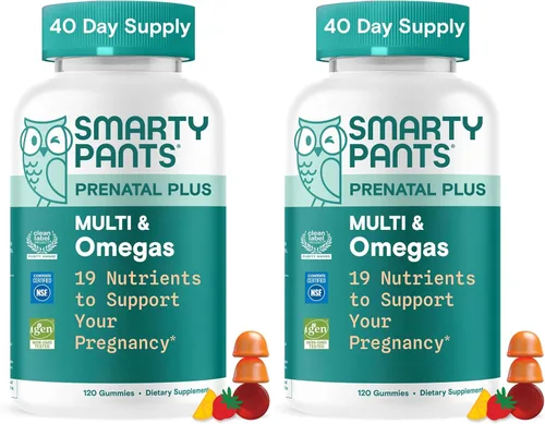 Miniatura 13 de SmartyPants Gomitas multivitamínicas prenatales - Fórmula mejorada: Omega 3 (DHA/EPA), metilfolato, biotina, vitamina D3, C, vitamina B12, B6