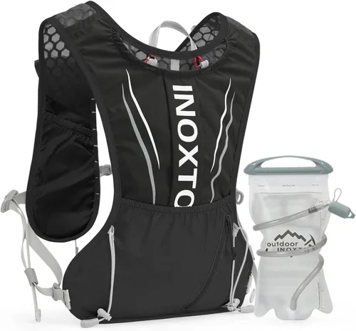 Miniatura 7 de IX INOXTO Chaleco de hidratación para correr para hombres y mujeres, mochila de agua para correr, paquete de hidratación de 3 litros, para correr