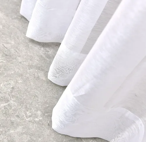 Miniatura 7 de LinenZone - Cortinas semitransparentes con ojales Blanco